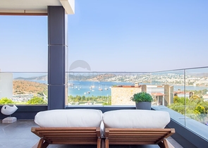 Доступные квартиры в центре Бодрума с видом на Море и город!