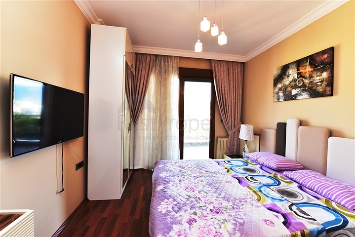 Меблированная квартира планировки 2+1 в центре Алании