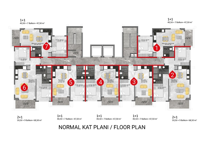 Квартиры в новом жилом комплексе Авсаллара