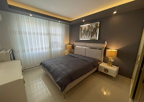 Меблированная квартира планировки 1+1 в жилом комплексе района Махмутлар