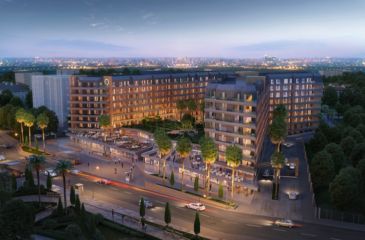 Жилой комплекс семейной концепции, рядом с метро станцией