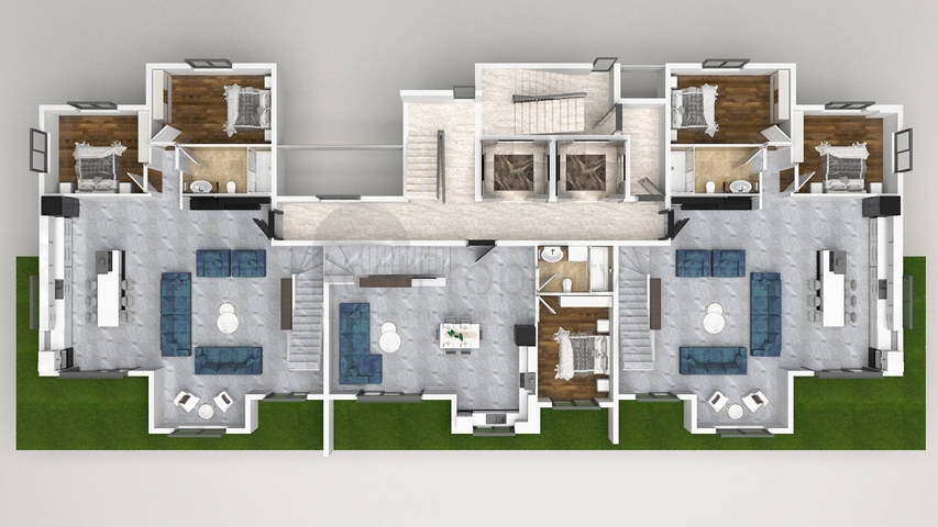 Новый строящийся комплекс в европейском районе Оба