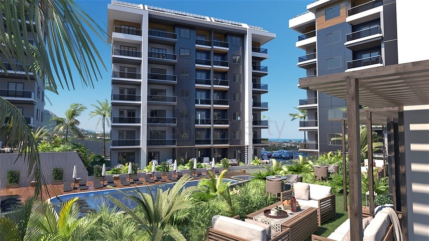 Новый строящийся комплекс в европейском районе Оба