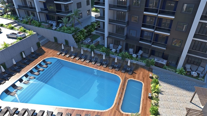 Новый строящийся комплекс в европейском районе Оба