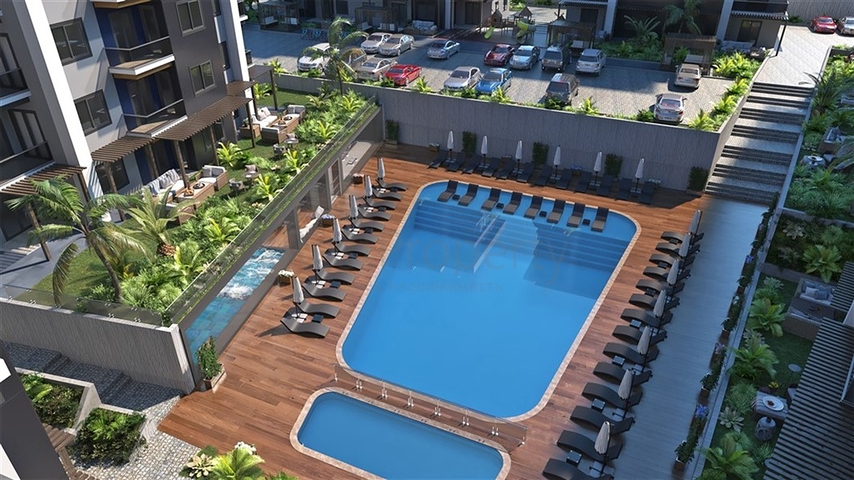 Новый строящийся комплекс в европейском районе Оба