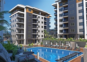 Новый строящийся комплекс в европейском районе Оба