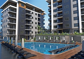 Новый строящийся комплекс в европейском районе Оба