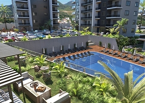 Новый строящийся комплекс в европейском районе Оба