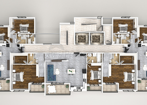 Новый строящийся комплекс в европейском районе Оба