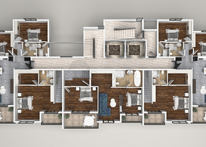 Новый строящийся комплекс в европейском районе Оба