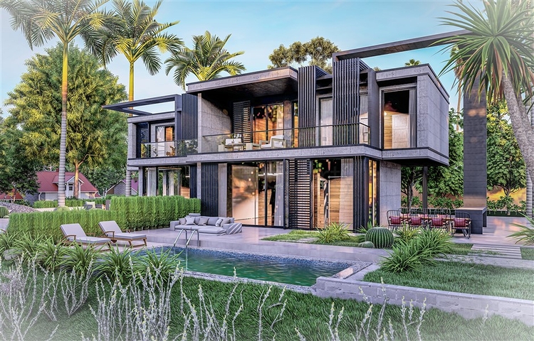 Новый проект вилл в районе Каргыджак 