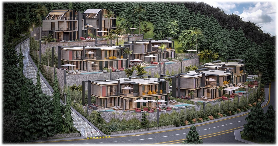 Новый проект вилл в районе Каргыджак 