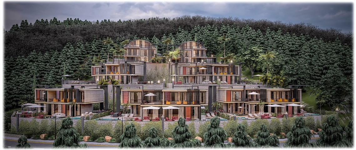 Новый проект вилл в районе Каргыджак 