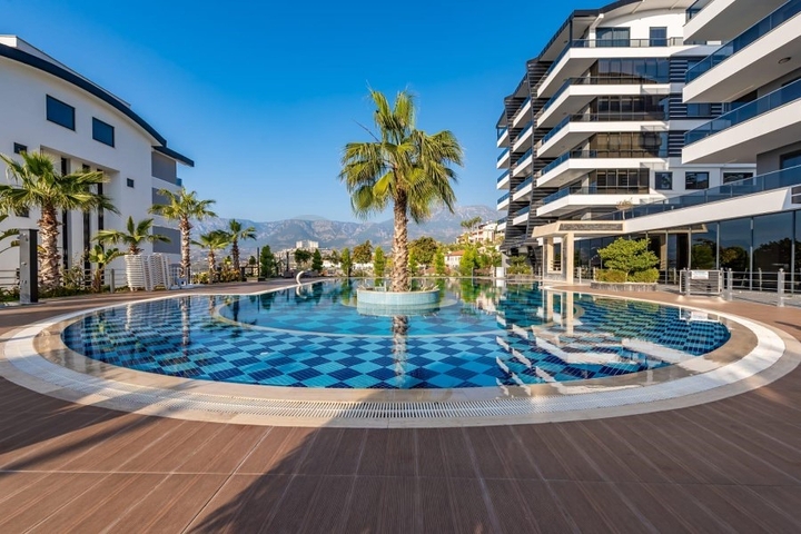 На аренду представлена квартира 1+1 в комплексе района Каргыджак