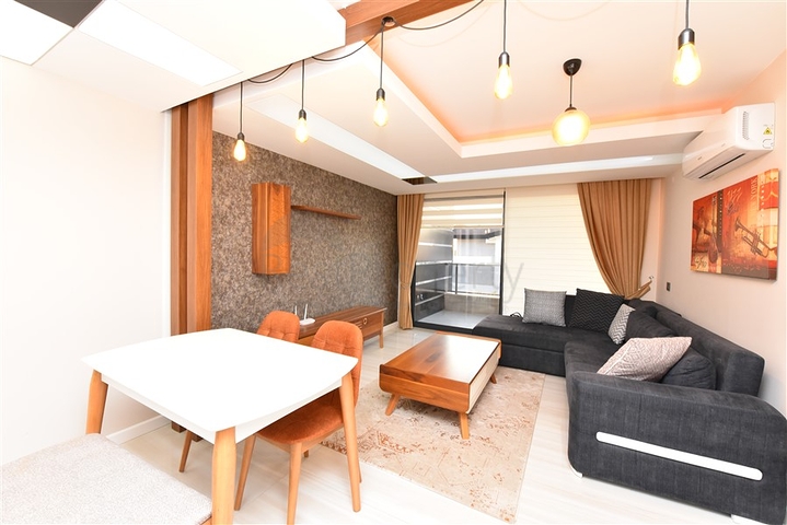 На аренду представлена квартира 1+1 в комплексе района Каргыджак