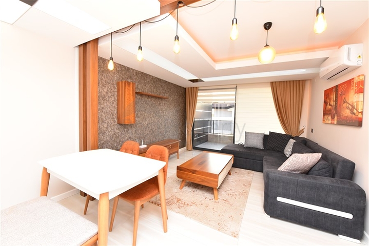 На аренду представлена квартира 1+1 в комплексе района Каргыджак