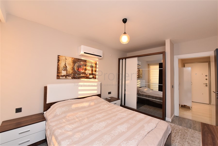 На аренду представлена квартира 1+1 в комплексе района Каргыджак