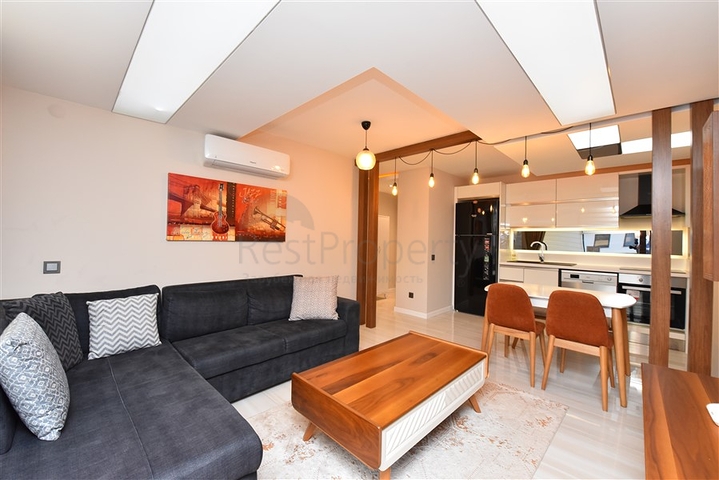 На аренду представлена квартира 1+1 в комплексе района Каргыджак