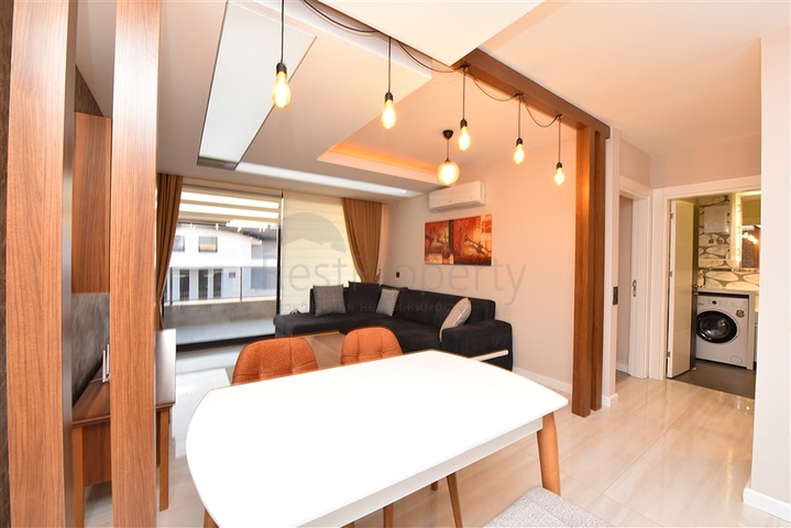 На аренду представлена квартира 1+1 в комплексе района Каргыджак