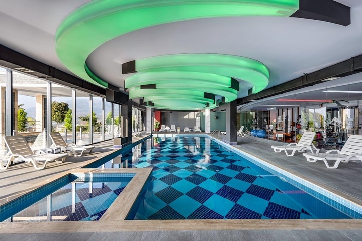 На аренду представлена квартира 1+1 в комплексе района Каргыджак