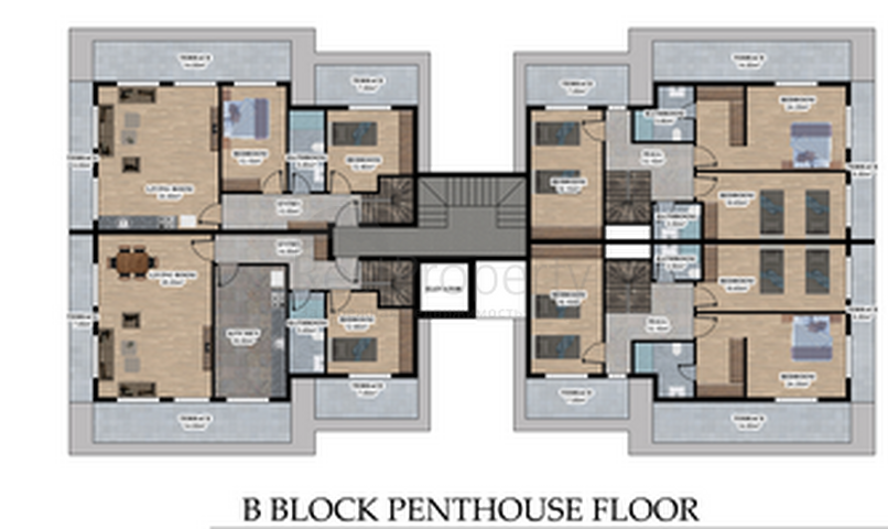 Строящийся жилой комплекс в европейском районе Оба