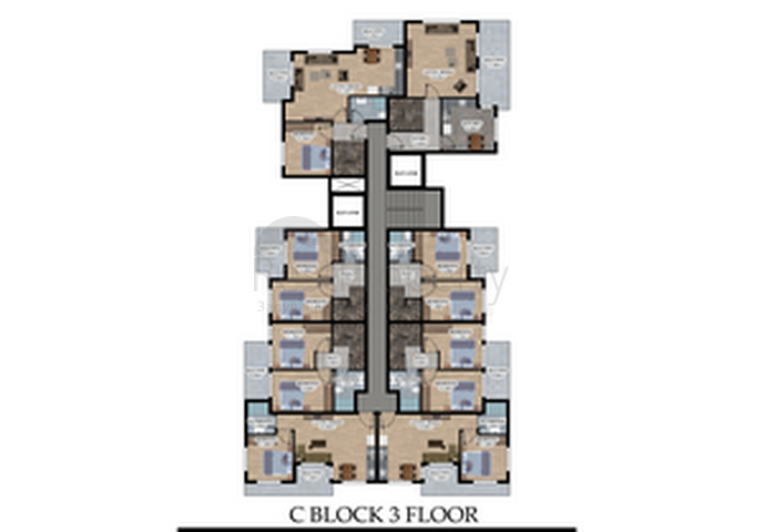 Строящийся жилой комплекс в европейском районе Оба