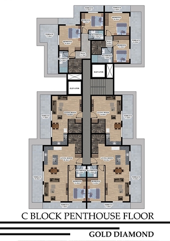 Строящийся жилой комплекс в европейском районе Оба