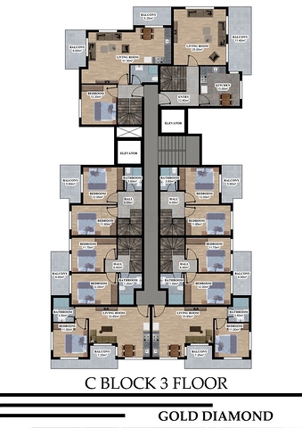 Строящийся жилой комплекс в европейском районе Оба