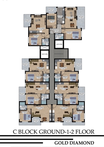 Строящийся жилой комплекс в европейском районе Оба