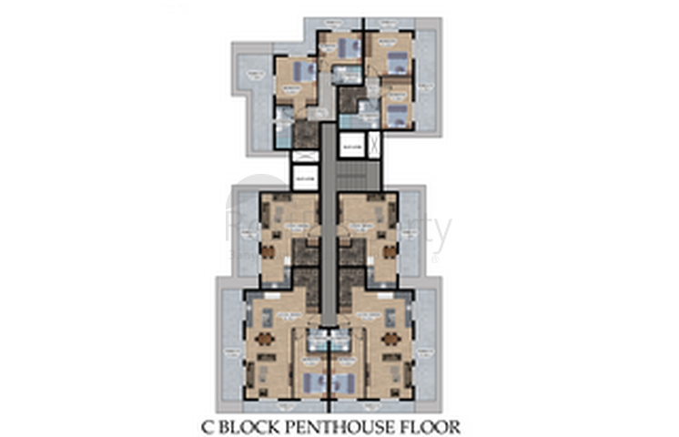 Строящийся жилой комплекс в европейском районе Оба