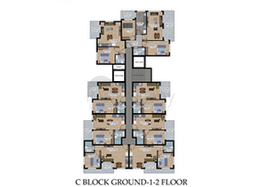 Строящийся жилой комплекс в европейском районе Оба