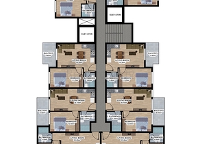 Строящийся жилой комплекс в европейском районе Оба