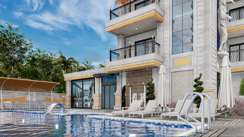 Новый строящийся комплекс в районе Махмутлар