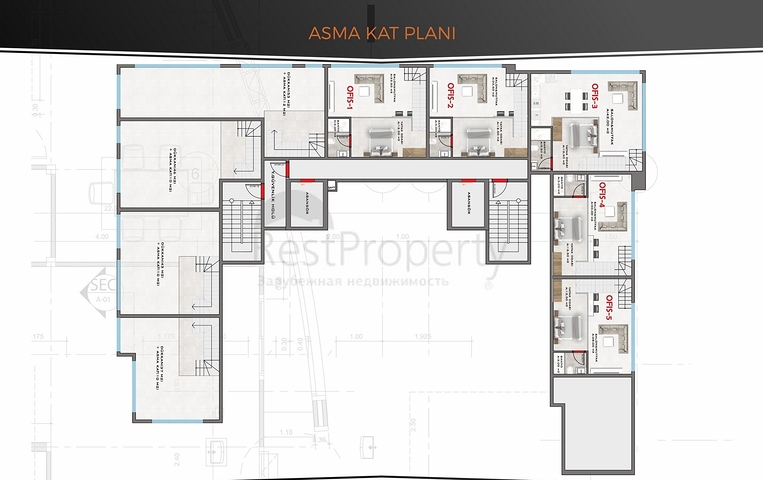 Строящийся комплекс в районе Махмутлар