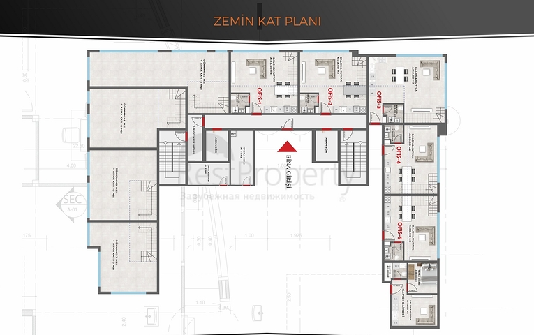 Строящийся комплекс в районе Махмутлар
