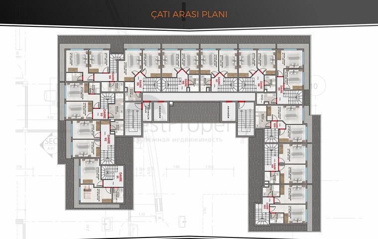 Строящийся комплекс в районе Махмутлар