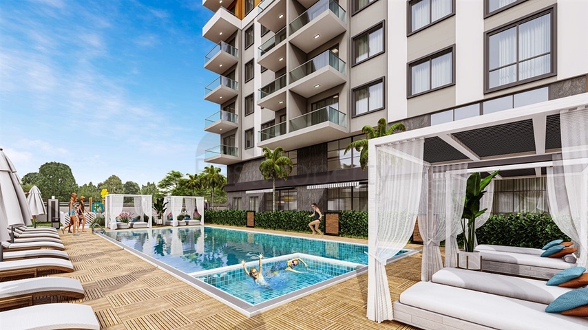 Строящийся комплекс в районе Махмутлар