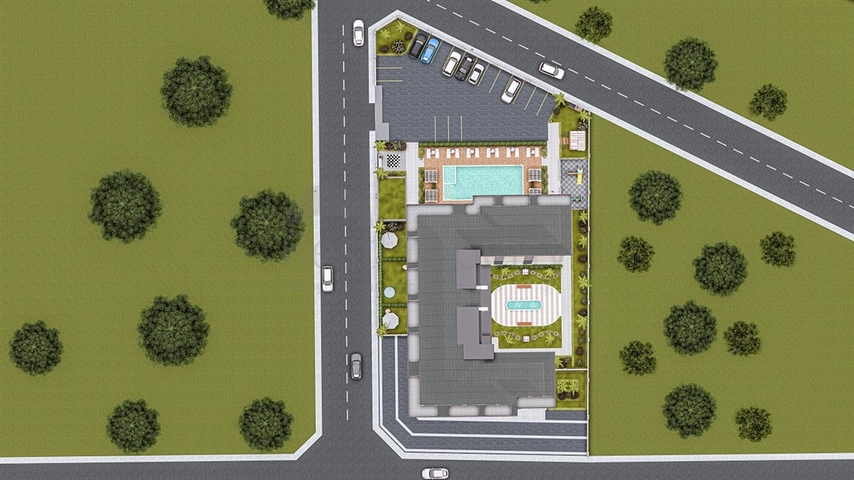 Строящийся комплекс в районе Махмутлар