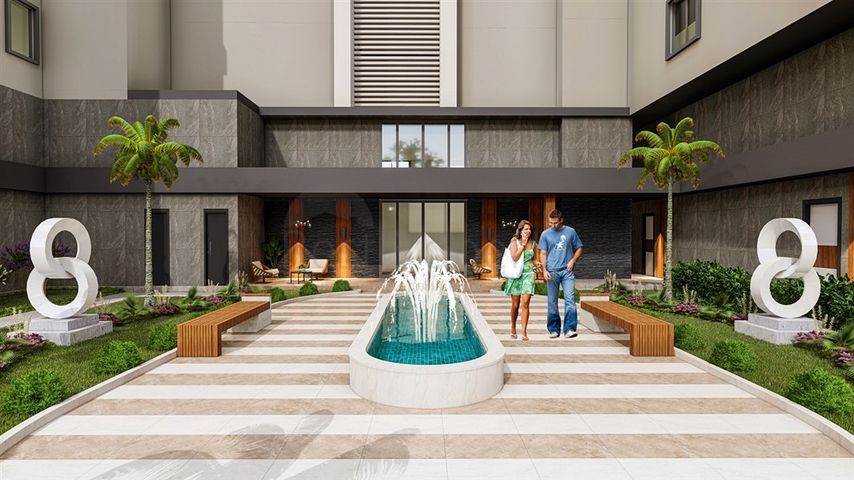 Строящийся комплекс в районе Махмутлар