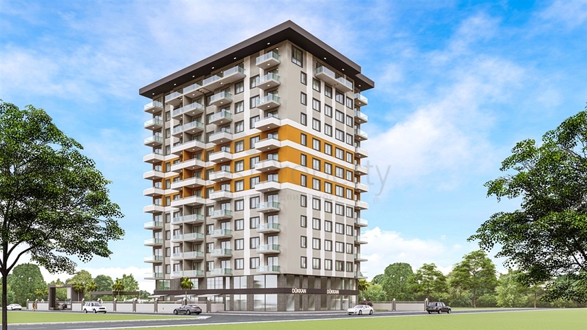 Строящийся комплекс в районе Махмутлар