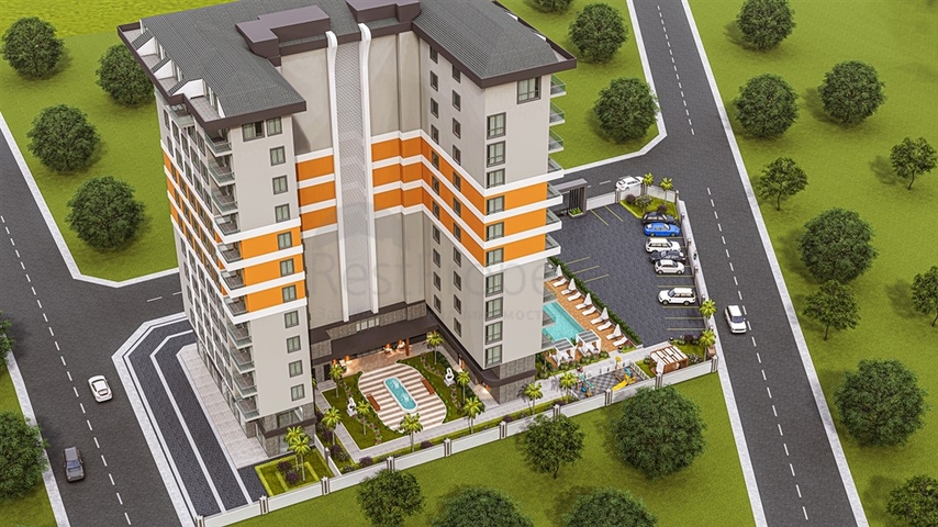 Строящийся комплекс в районе Махмутлар