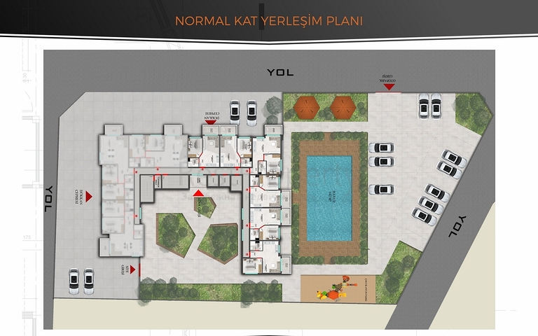Строящийся комплекс в районе Махмутлар