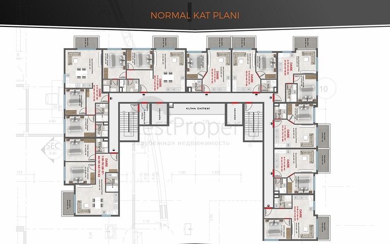 Строящийся комплекс в районе Махмутлар