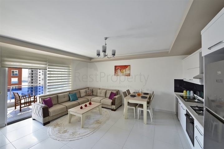 На продажу представлена квартира планировки 2+1 в районе Махмутлар