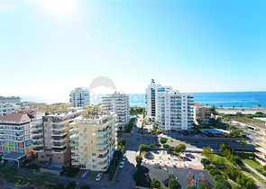 Квартира 2+1 в комплексе люкс сегмента с фронтальным видом на море 