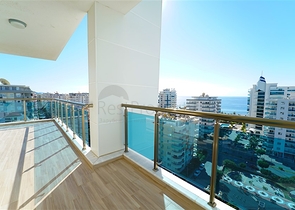 Квартира 2+1 в комплексе люкс сегмента с фронтальным видом на море 