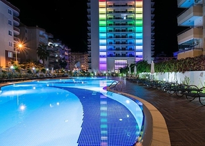 Квартира 2+1 в комплексе люкс сегмента с фронтальным видом на море 