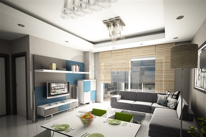 Новые апартаменты 1+1 в Махмутларе