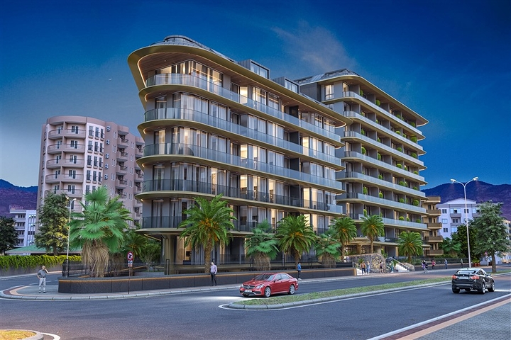 Строящийся комплекс в районе пляжа Клеопатра