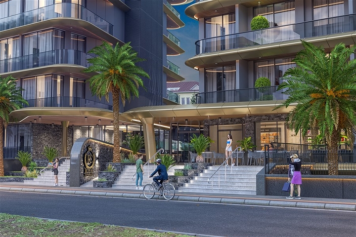 Строящийся комплекс в районе пляжа Клеопатра